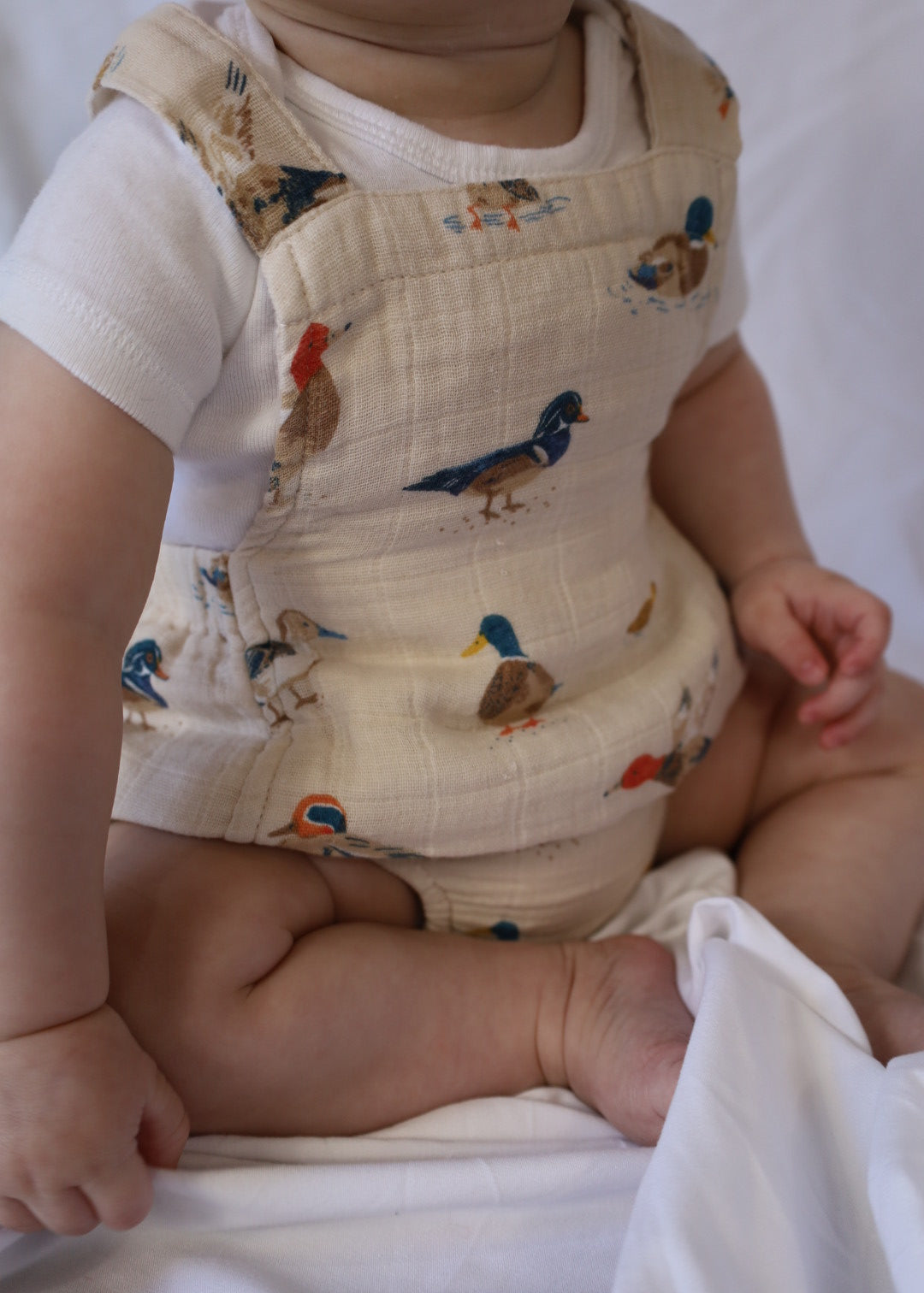 Ducks Muslin Retro Sunsuit