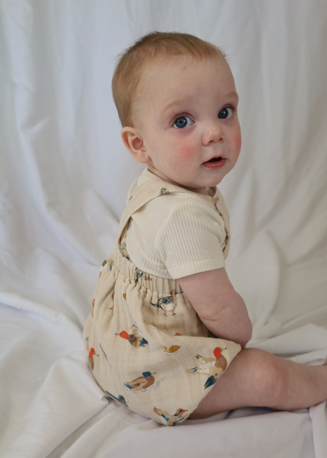 Ducks Muslin Retro Sunsuit