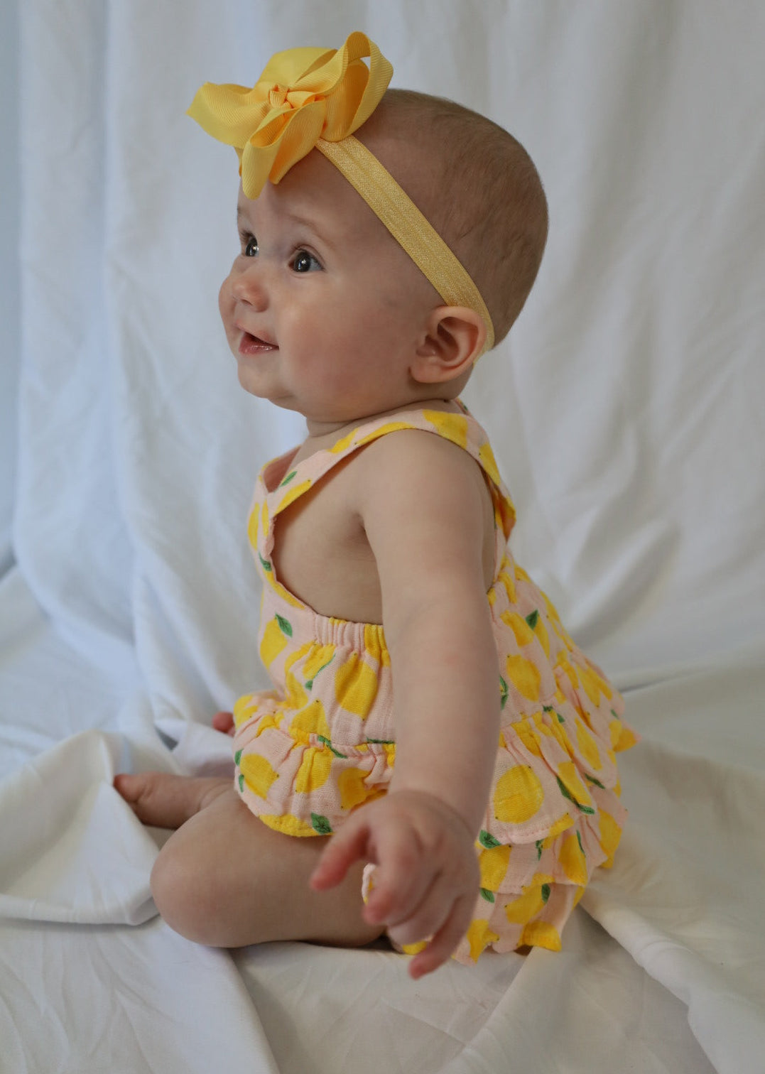 Lemon Sorbet Muslin Ruffle Sunsuit
