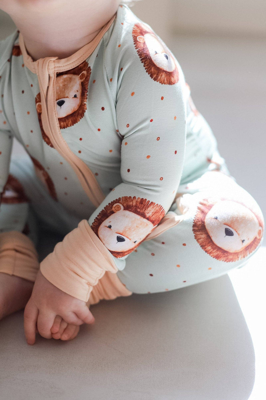Little Lion Bamboo Convertible Zipper Romper