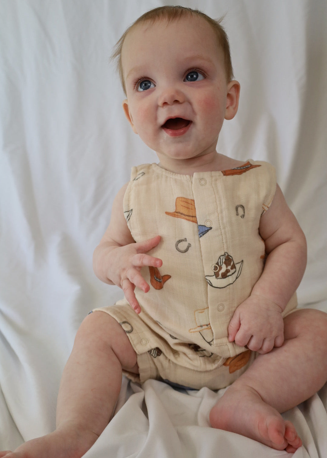Western Muslin Shortie Romper