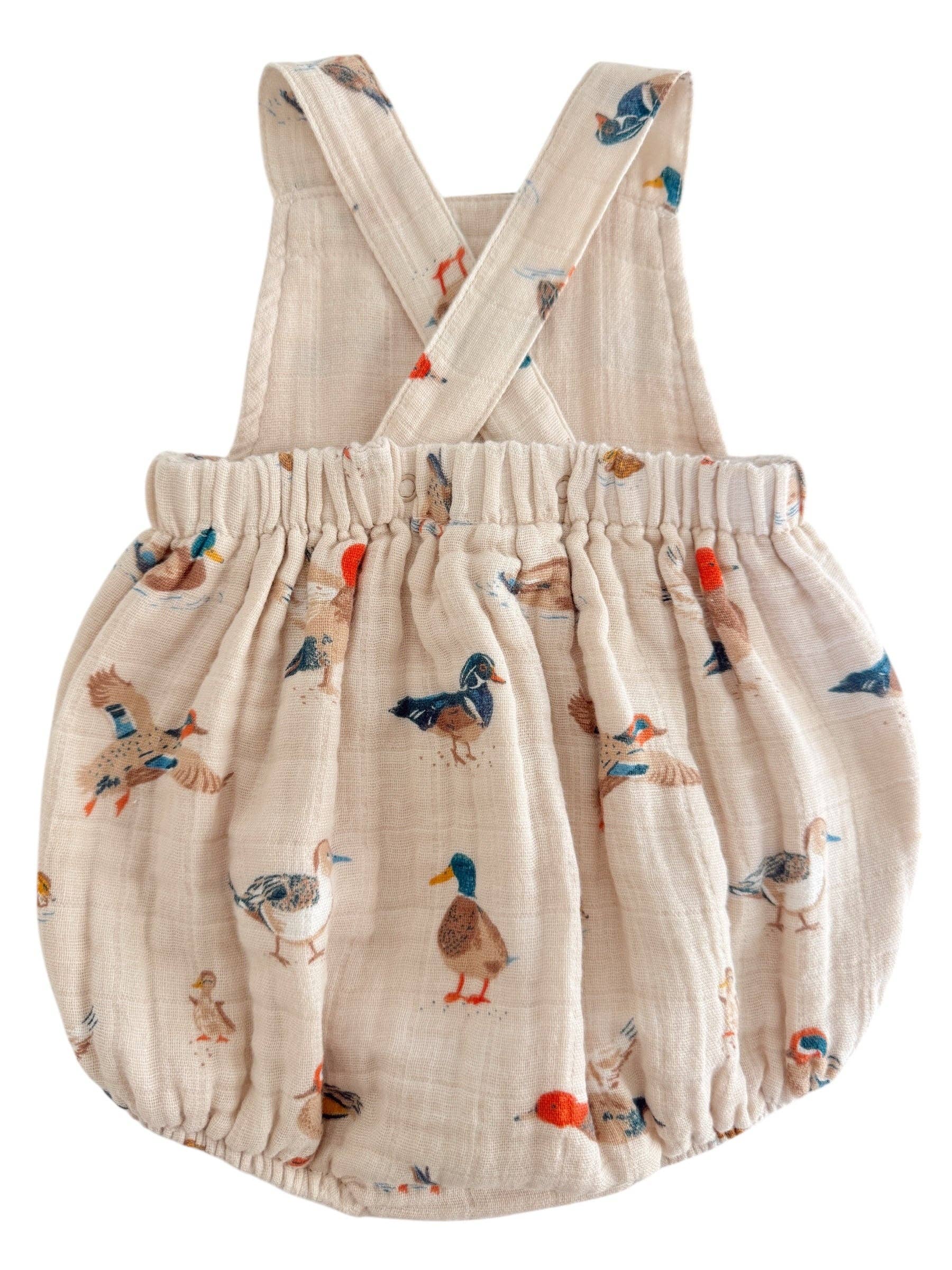 Ducks Muslin Retro Sunsuit