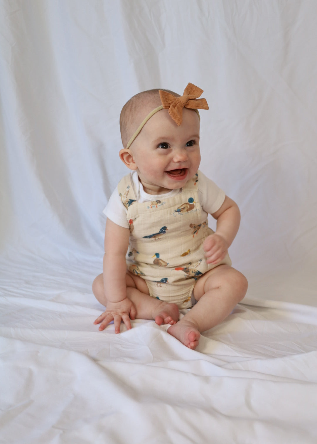 Ducks Muslin Retro Sunsuit