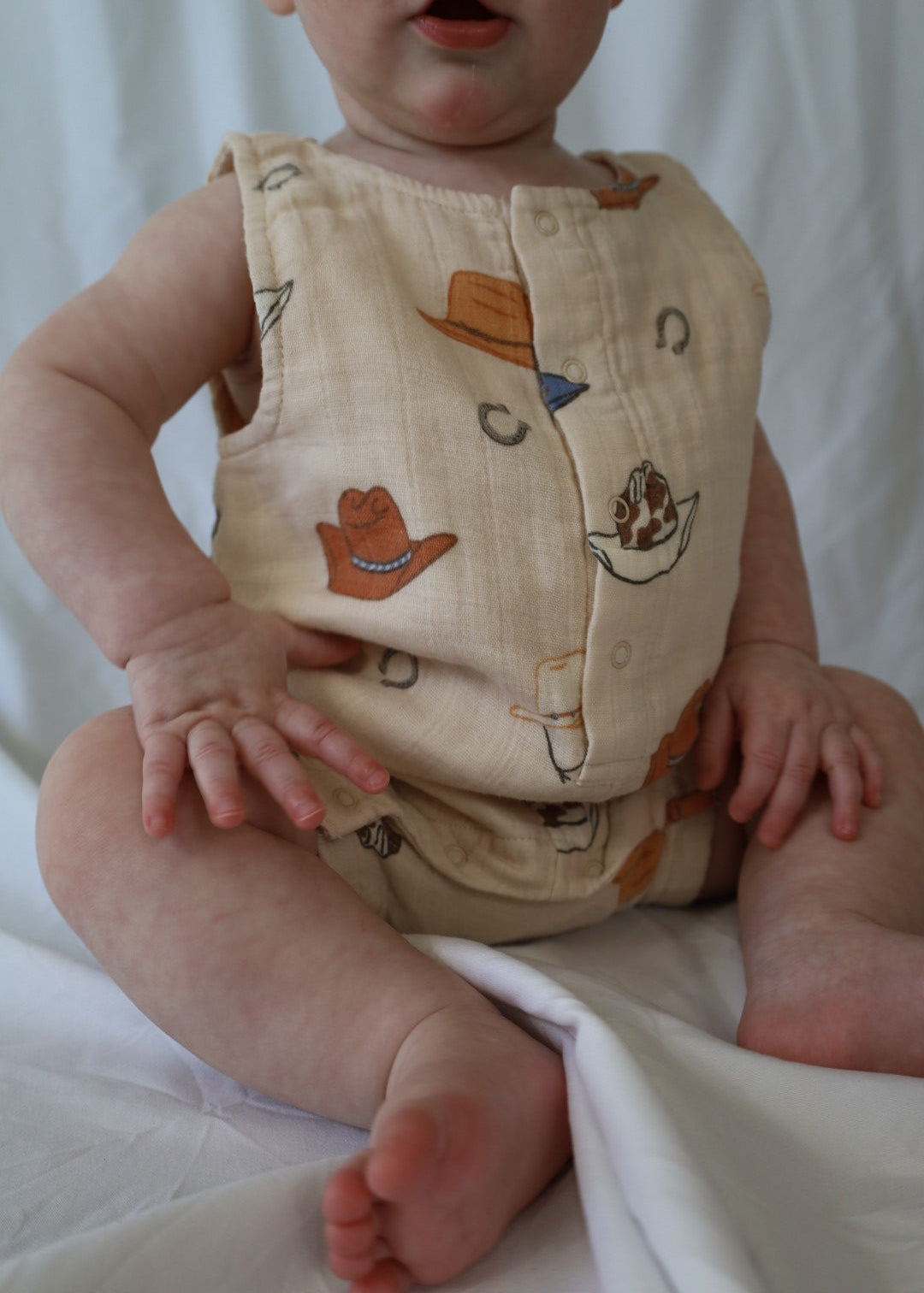 Western Muslin Shortie Romper