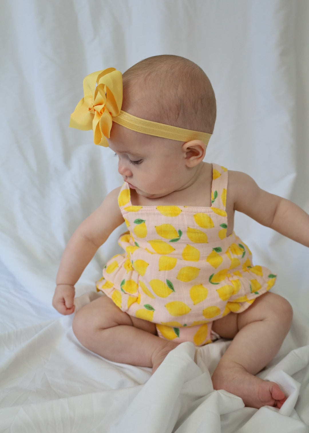 Lemon Sorbet Muslin Ruffle Sunsuit