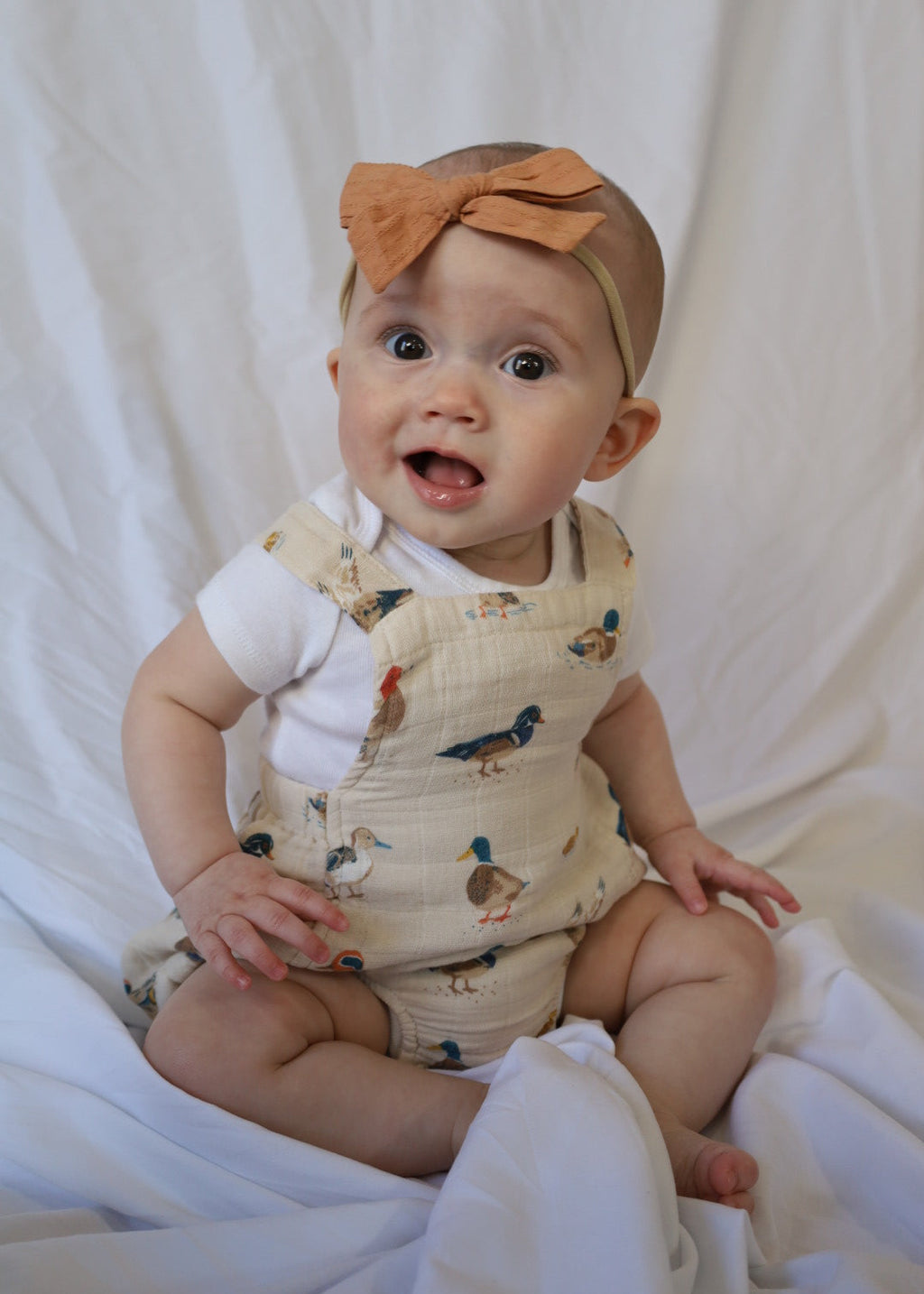 Ducks Muslin Retro Sunsuit
