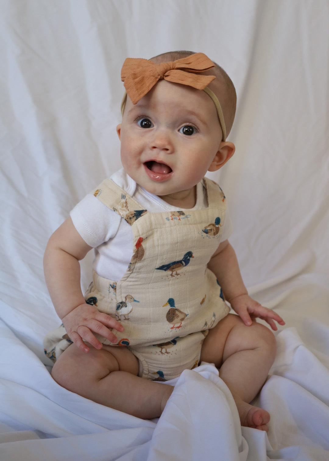 Ducks Muslin Retro Sunsuit