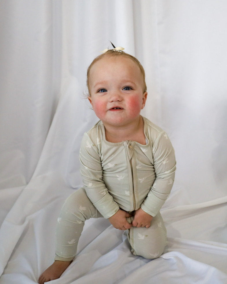 Peace Bamboo Convertible Zipper Romper