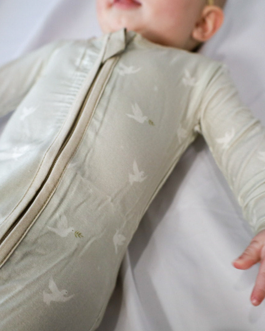 Peace Bamboo Convertible Zipper Romper