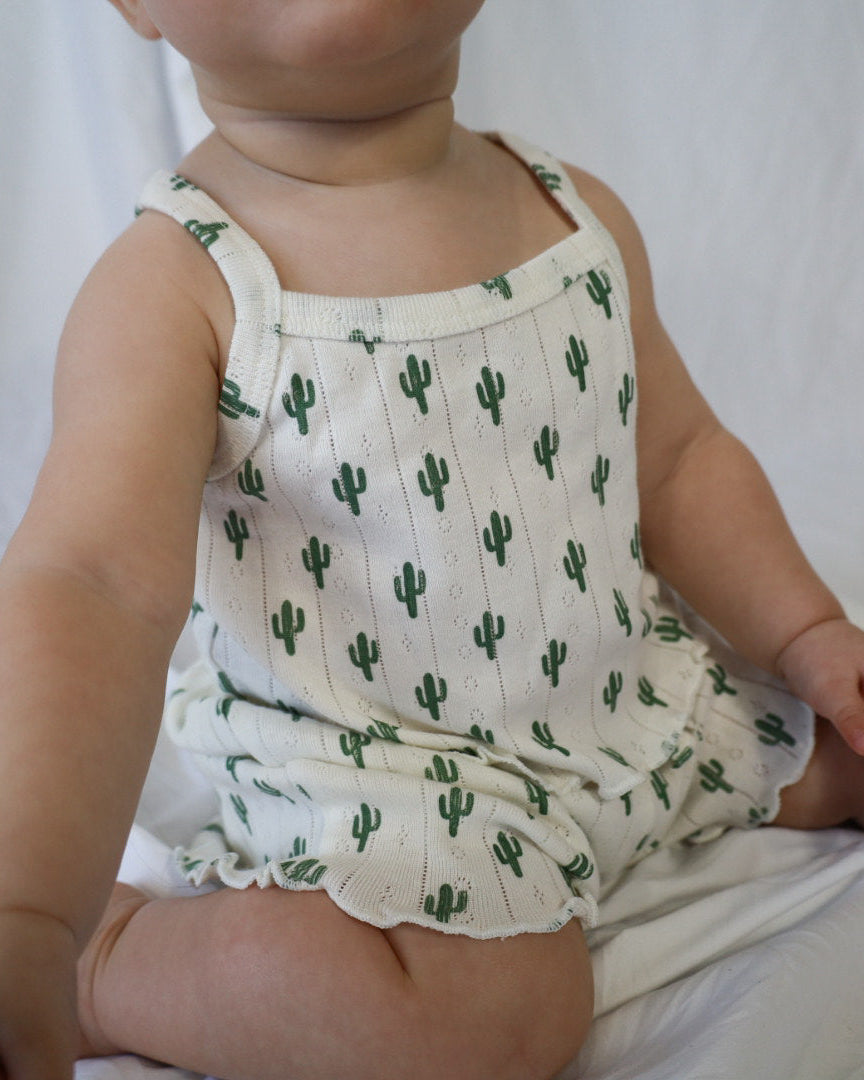 Cactus Organic Pointelle Summer Set