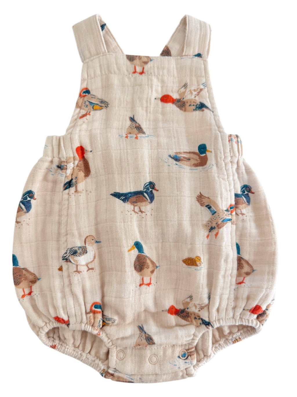 Ducks Muslin Retro Sunsuit